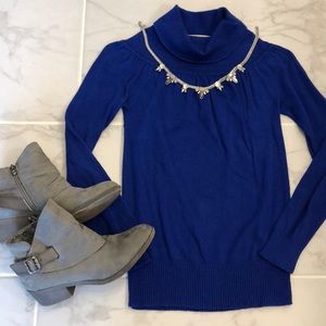 {Forever 21} Ruched Mock Turtleneck